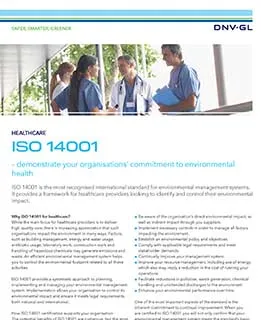 ISO 14001 za zdravstvo